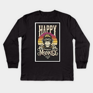 Happy Monkey Kids Long Sleeve T-Shirt